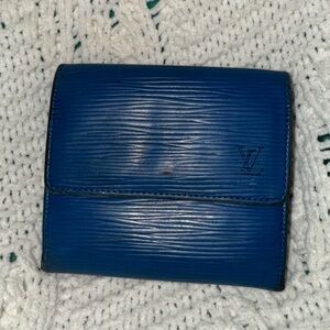 Louis Vuitton Blue Epi Leather Wallet